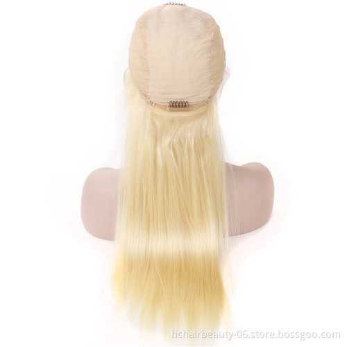 13X6 Frontal Wigs For Black Women Human Hair Virgin Cuticle Aligned Hair Blond Hd Lace Front Wig kinky Straight 613 Lace Wigs